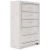 Ashley Altyra White Queen Bookcase Headboard Bed with Mirrored Dresser and Chest
