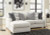 Ashley Huntsworth Dove Gray 2-Piece Sectional with Ottoman