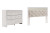 Ashley Altyra White King Panel Headboard Bed with Dresser