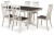 Ashley Darborn Gray Brown Dining Table and 6 Chairs