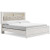 Ashley Altyra White King Panel Bookcase Bed with Mirrored Dresser and 2 Nightstands B2640/56/69/97/31/36/92(2)