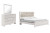 Ashley Altyra White King Panel Bookcase Bed with Mirrored Dresser B2640/56/69/97/31/36