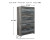 Ashley Baystorm Gray King Panel Headboard with Mirrored Dresser, Chest and 2 Nightstands