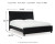 Ashley Danziar Black Queen Panel Bed with Mirrored Dresser and Nightstand