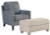 Benchcraft Traemore Linen Chair and Ottoman