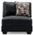 Ashley Lavernett Charcoal 4-Piece Sectional with Ottoman