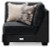 Ashley Lavernett Charcoal 4-Piece Sectional with Ottoman