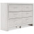 Ashley Altyra White King Bookcase Headboard Bed with Dresser