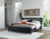Ashley Danziar Black Queen Panel Bed with Mirrored Dresser and Nightstand B100/13/B1013/154/57/231/36/92