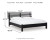 Ashley Danziar Black Queen Panel Bed with Mirrored Dresser B100/13/B1013/157/54/95/231/36