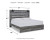 Ashley Baystorm Gray King Two Light Panel Bed with Dresser