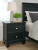 Ashley Lanolee Black Twin Panel Bed with Mirrored Dresser, Chest and 2 Nightstands