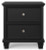 Ashley Lanolee Black King Panel Bed with Mirrored Dresser and Nightstand