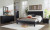 Ashley Danziar Black King Panel Bed with Mirrored Dresser, Chest and 2 Nightstands B100/14/B1013/56/58/95/231/36/345/92(2)