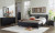 Ashley Danziar Black King Panel Bed with Mirrored Dresser, Chest and 2 Nightstands B100/14/B1013/56/58/95/231/36/345/92(2)