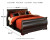 Ashley Huey Vineyard Black Full Sleigh Bed with Mirrored Dresser