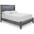 Ashley Baystorm Gray Full Panel Bed with Mirrored Dresser