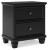 Ashley Lanolee Black Queen Panel Bed with Mirrored Dresser and Nightstand