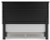 Ashley Lanolee Black Queen Panel Bed with Mirrored Dresser and Chest
