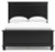 Ashley Lanolee Black Full Panel Bed with Mirrored Dresser and 2 Nightstands