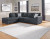 Ashley Altari Slate 2-Piece Sectional with RAF Chaise and Ottoman
