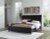 Ashley Danziar Black King Panel Bed with Mirrored Dresser and Chest B100/14/B1013/56/58/95/231/36/345