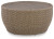 Ashley Danson Beige Outdoor Coffee Table with 2 End Tables