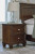 Ashley Danabrin Brown Twin Panel Bed with Mirrored Dresser, Chest and Nightstand