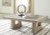 Ashley Hennington Light Brown Coffee Table with 1 End Table