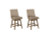 Ashley Tallenger Light Gray Counter Height Upholstered Barstools (Set of 2)