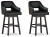 Ashley Tallenger Light Gray Counter Height Upholstered Barstools (Set of 2)