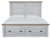 Ashley Haven Bay Two-tone King Panel Storage Bed with Mirrored Dresser and 2 Nightstands