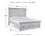 Ashley Haven Bay Two-tone King Panel Storage Bed with Mirrored Dresser and 2 Nightstands