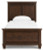 Ashley Danabrin Brown Twin Panel Bed with Mirrored Dresser