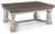 Ashley Havalance Gray White Coffee Table with 2 End Tables