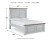 Ashley Haven Bay Two-tone Queen Panel Bed with Mirrored Dresser and Chest