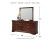 Ashley Alisdair Reddish Brown Twin Sleigh Bed with Mirrored Dresser, Chest and 2 Nightstands