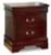 Ashley Alisdair Reddish Brown Twin Sleigh Bed with Mirrored Dresser and 2 Nightstands