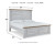 Ashley Haven Bay Two-tone King Panel Bed with Mirrored Dresser and Chest