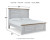 Ashley Haven Bay Two-tone King Panel Bed with Mirrored Dresser and 2 Nightstands
