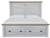 Ashley Haven Bay Two-tone King Panel Storage Bed with Mirrored Dresser, Chest and 2 Nightstands