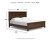 Ashley Danabrin Brown California King Panel Bed with Mirrored Dresser, Chest and Nightstand