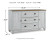 Ashley Haven Bay Two-tone King Panel Bed with Dresser