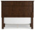 Ashley Danabrin Brown Full Panel Bed with Mirrored Dresser and 2 Nightstands
