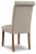 Ashley Harvina Beige 2-Piece Dining Room Chair