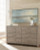Ashley Culverbach Gray King Panel Bed with Dresser
