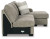 Ashley Creswell Stone 2-Piece Sectional with Ottoman