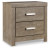 Ashley Culverbach Gray Full Panel Bed with Nightstand