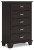 Ashley Covetown Dark Brown Twin Panel Bed with Mirrored Dresser, Chest and 2 Nightstands