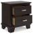 Ashley Covetown Dark Brown Twin Panel Bed with Mirrored Dresser and Nightstand